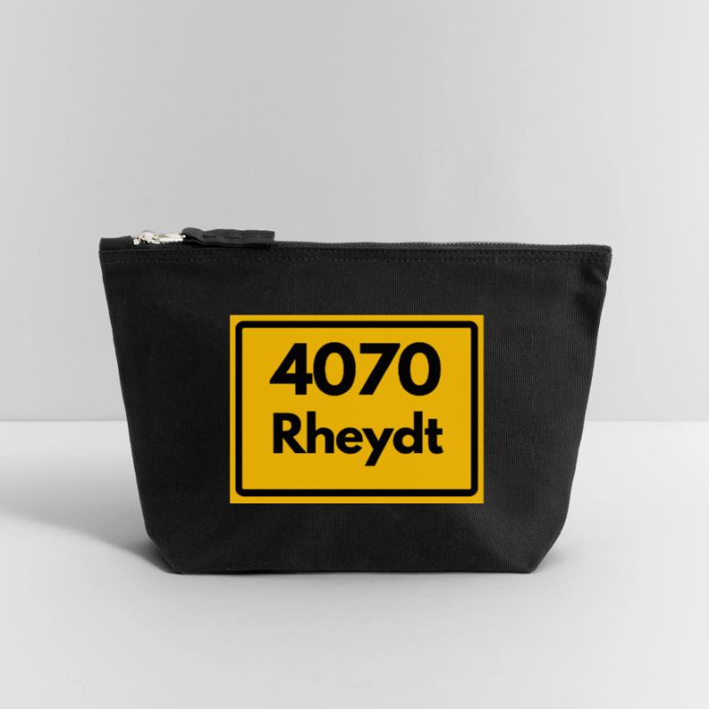 OLD POSTCODE POSTCODE RETRO 4070 RHEYDT – SCHLOSS Canvas Zip Pouch 12 x 13 cm
