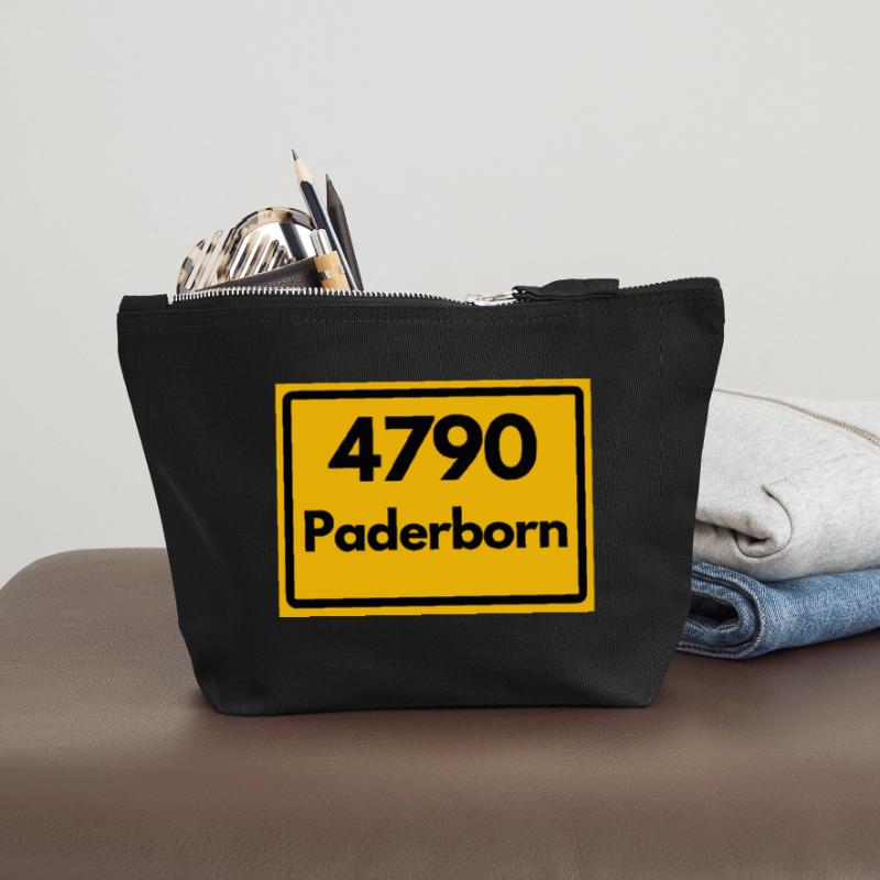 OLD POSTCODE POSTCODE RETRO 4790 PADERBORN Canvas Zip Pouch 12 x 13 cm