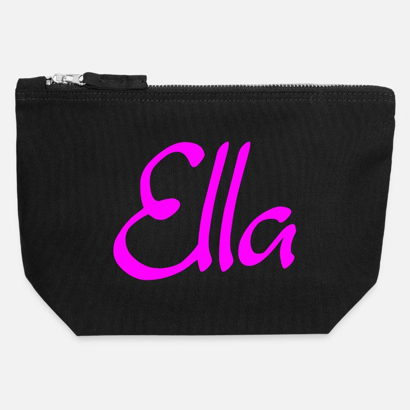 Ella - Canvas Reißverschluss-Täschchen (12 x 13 cm) - Schwarz