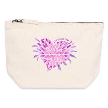Soul Blossoms Heart Power - Sonja Ariel von Staden - Canvas Zip Pouch 12 x 13 cm - nature - Front