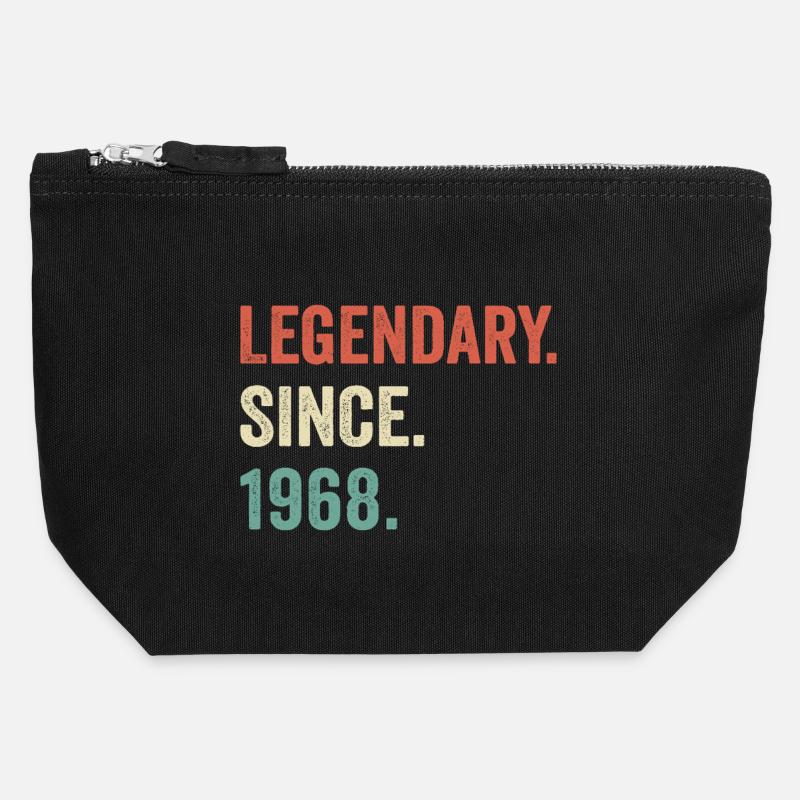 legendary since 1968 - Pochette zippée en toile 12 x 13 cm - noir