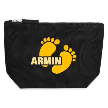 Baby Armin - Canvas Zip Pouch 12 x 13 cm - black - Front