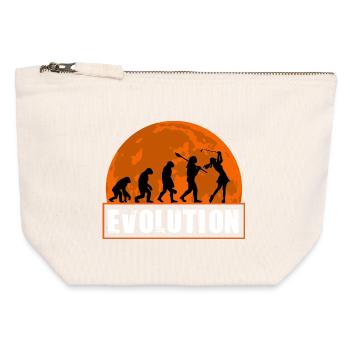 Entwicklung der Golfmädchen-Geschenk-Golfspielerin - Canvas Reißverschluss-Täschchen (12 x 13 cm) - Naturweiß - Vorne
