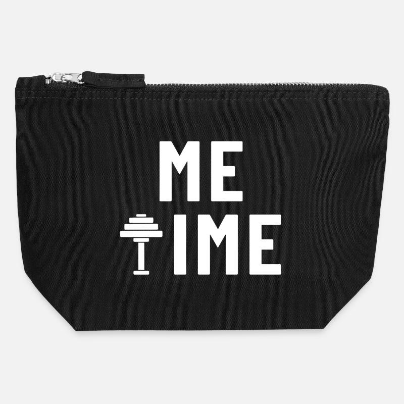 Me Time Dumbbell Gym - Canvas Zip Pouch 12 x 13 cm - black