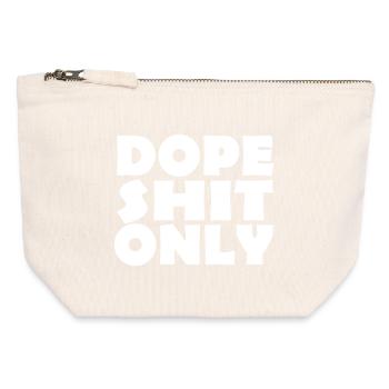 shit - Canvas Zip Pouch 12 x 13 cm - nature - Front