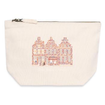Norden, East Frisia, Three Sisters Low German - Canvas Zip Pouch 12 x 13 cm - nature - Front