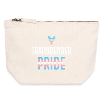 LGBTQ Pride Month - Transgender Pride - Canvas Zip Pouch 12 x 13 cm - nature - Front