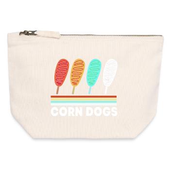 Corn dog - Canvas Zip Pouch 12 x 13 cm - nature - Front