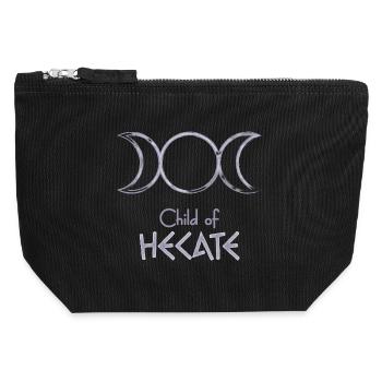 Child of Hecate – Percy Jackson inspired design - Canvas Zip Pouch 12 x 13 cm - black - Front