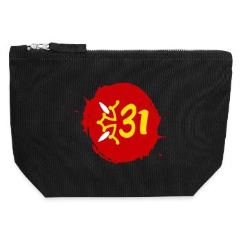 Haute Garonne - Canvas Zip Pouch 12 x 13 cm - black - Front