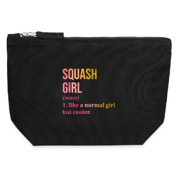 Squash - Canvas Zip Pouch 12 x 13 cm - black - Front