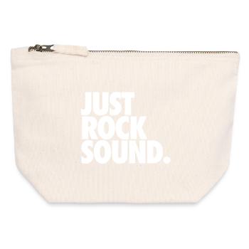 Nur Rock-Sound - Canvas Reißverschluss-Täschchen (12 x 13 cm) - Naturweiß - Vorne