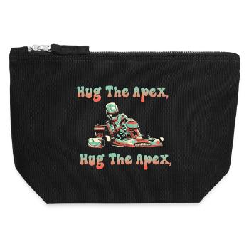 Serrez dans vos bras l’Apex Kart - Pochette zippée en toile 12 x 13 cm - noir - Devant