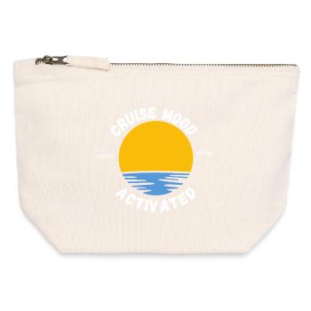 Sunset Cruise Mood Emblem - Canvas Zip Pouch 12 x 13 cm - nature - Front