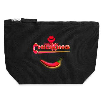 Chili King - Pochette zippée en toile 12 x 13 cm - noir - Devant