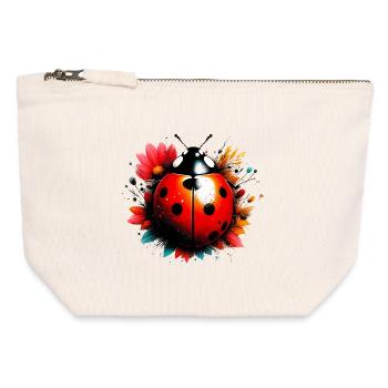 Ladybird - Canvas Zip Pouch 12 x 13 cm - nature - Front