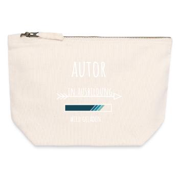 Creative Writing Student Profession Education Author - Canvas Zip Pouch 12 x 13 cm - nature - Front