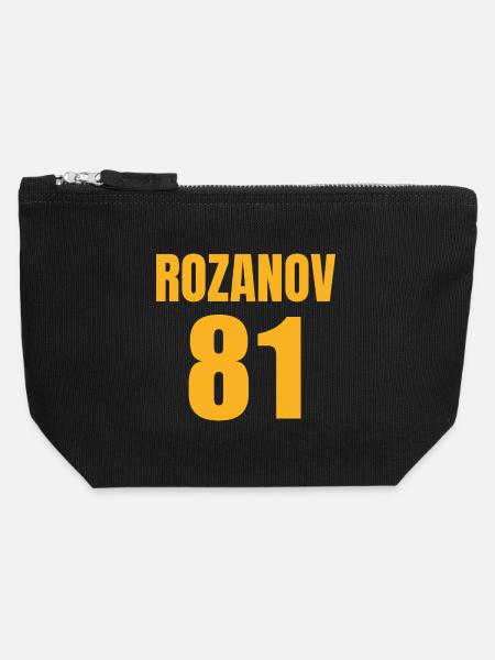 Rozanov - Canvas Reißverschluss-Täschchen (12 x 13 cm) - Schwarz