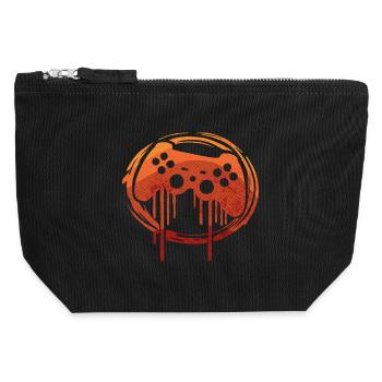 Retro style game - Canvas Reißverschluss-Täschchen (12 x 13 cm) - Schwarz - Vorne