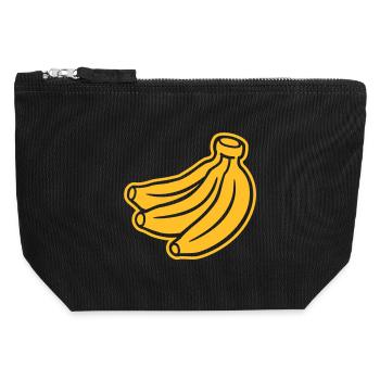 Lustiges Banana Shirt | Geek & Nerd Motiv - Canvas Reißverschluss-Täschchen (12 x 13 cm) - Schwarz - Vorne
