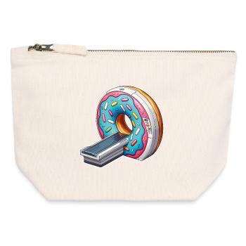 Manip Radio-Scanner MRT-Radiologie Donut der Wahrheit - Canvas Reißverschluss-Täschchen (12 x 13 cm) - Naturweiß - Vorne