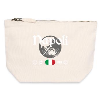 Naples Italy Streetwear Travel Souvenir - Canvas Zip Pouch 12 x 13 cm - nature - Front