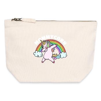 Mama Einhorn Alles Gute Muttertag Beste Mutter - Canvas Reißverschluss-Täschchen (12 x 13 cm) - Naturweiß - Vorne