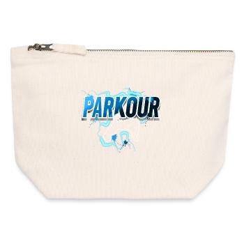 Parkour - Canvas Zip Pouch 12 x 13 cm - nature - Front