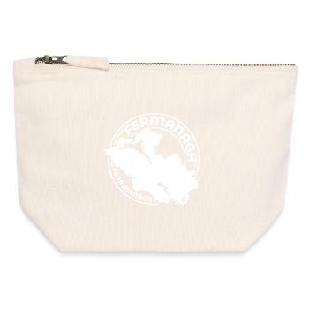 Fermanagh Ireland Map | County Outline Stamp - Canvas Zip Pouch 12 x 13 cm - nature - Front