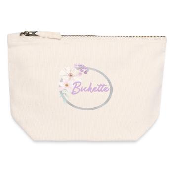 Bichette - Canvas Zip Pouch 12 x 13 cm - nature - Front