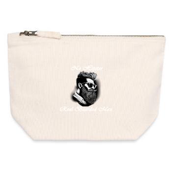 no Hipster white - Canvas Zip Pouch 12 x 13 cm - nature - Front