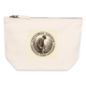 Gentleman Gardener - Canvas Zip Pouch 12 x 13 cm - nature - Front