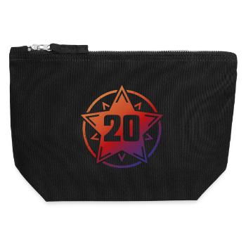 Superstar 20 - Canvas Zip Pouch 12 x 13 cm - black - Front