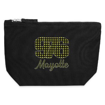 T SHIRT 976 MAYOTTE_Vêtements  - Pochette zippée en toile 12 x 13 cm - noir - Devant
