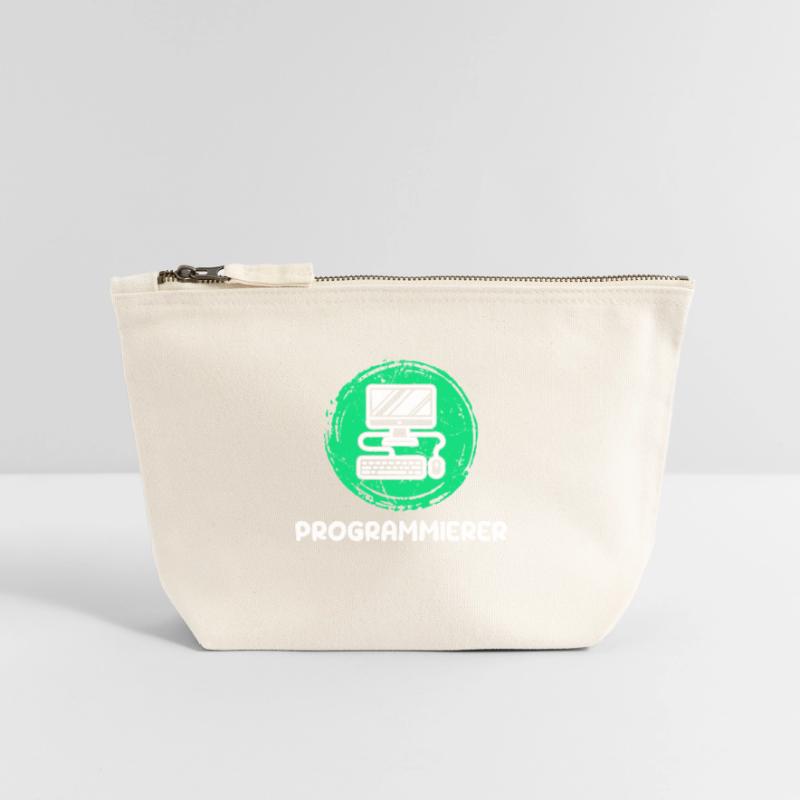 Computerfreak Skripting Developer Programmierer Canvas Reißverschluss-Täschchen (12 x 13 cm)