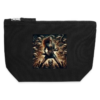 Le heavy metal dans l’éternité - Pochette zippée en toile 12 x 13 cm - noir - Devant
