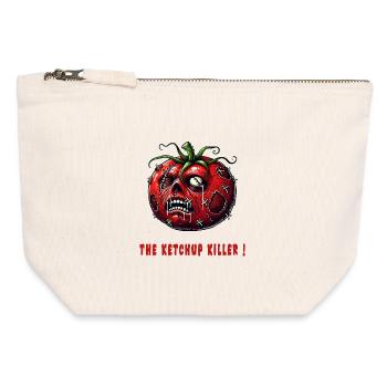 The Ketchup Killer - Canvas Reißverschluss-Täschchen (12 x 13 cm) - Naturweiß - Vorne