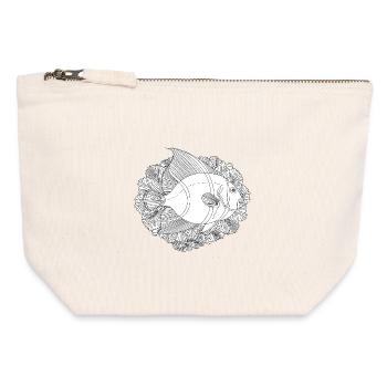 Fish Pacific Ocean Coral - Canvas Zip Pouch 12 x 13 cm - nature - Front