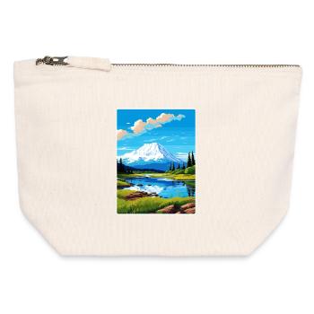 Wrangell St Elias National Park Travel Poster WPA - Canvas Zip Pouch 12 x 13 cm - nature - Front