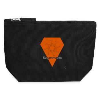 Sugammadex - Canvas Zip Pouch 12 x 13 cm - black - Front