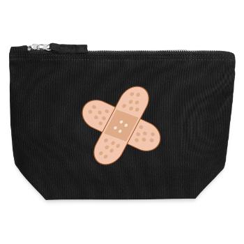 PLASTER BANDAGE - GET WELL SOON - Canvas Zip Pouch 12 x 13 cm - black - Front