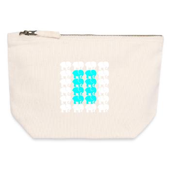 ELEPHANT - Canvas Zip Pouch 12 x 13 cm - nature - Front