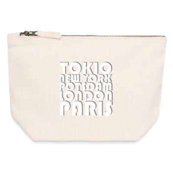METROPOLIS POTSDAM - Canvas Zip Pouch 12 x 13 cm - nature - Front
