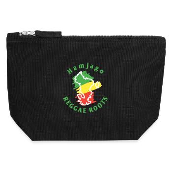 Mayotte_54 - Canvas Zip Pouch 12 x 13 cm - black - Front