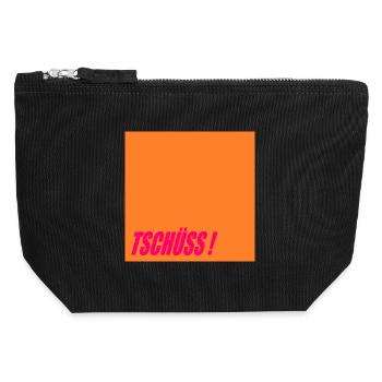 ABSCHIEDSSPRÜCHE TSCHÜSS - Canvas Reißverschluss-Täschchen (12 x 13 cm) - Schwarz - Vorne