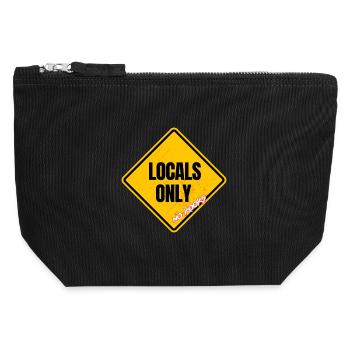 Exclusive Anti-Kook Local Signs - Canvas Zip Pouch 12 x 13 cm - black - Front