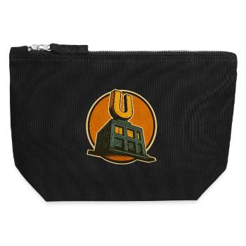 Dortmund U - Canvas Zip Pouch 12 x 13 cm - black - Front