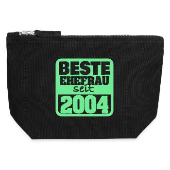 Amoureux 2004 - Pochette zippée en toile 12 x 13 cm - noir - Devant