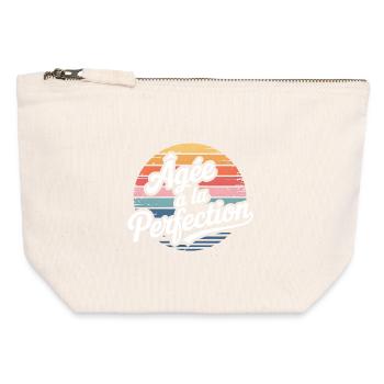 Aged to Retro Perfection - Canvas Zip Pouch 12 x 13 cm - nature - Front