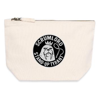 Scrum Lord StandUp Tyrant - Canvas Zip Pouch 12 x 13 cm - nature - Front